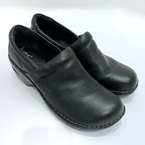 Boc Leather Slipon Clogs Black Size 12